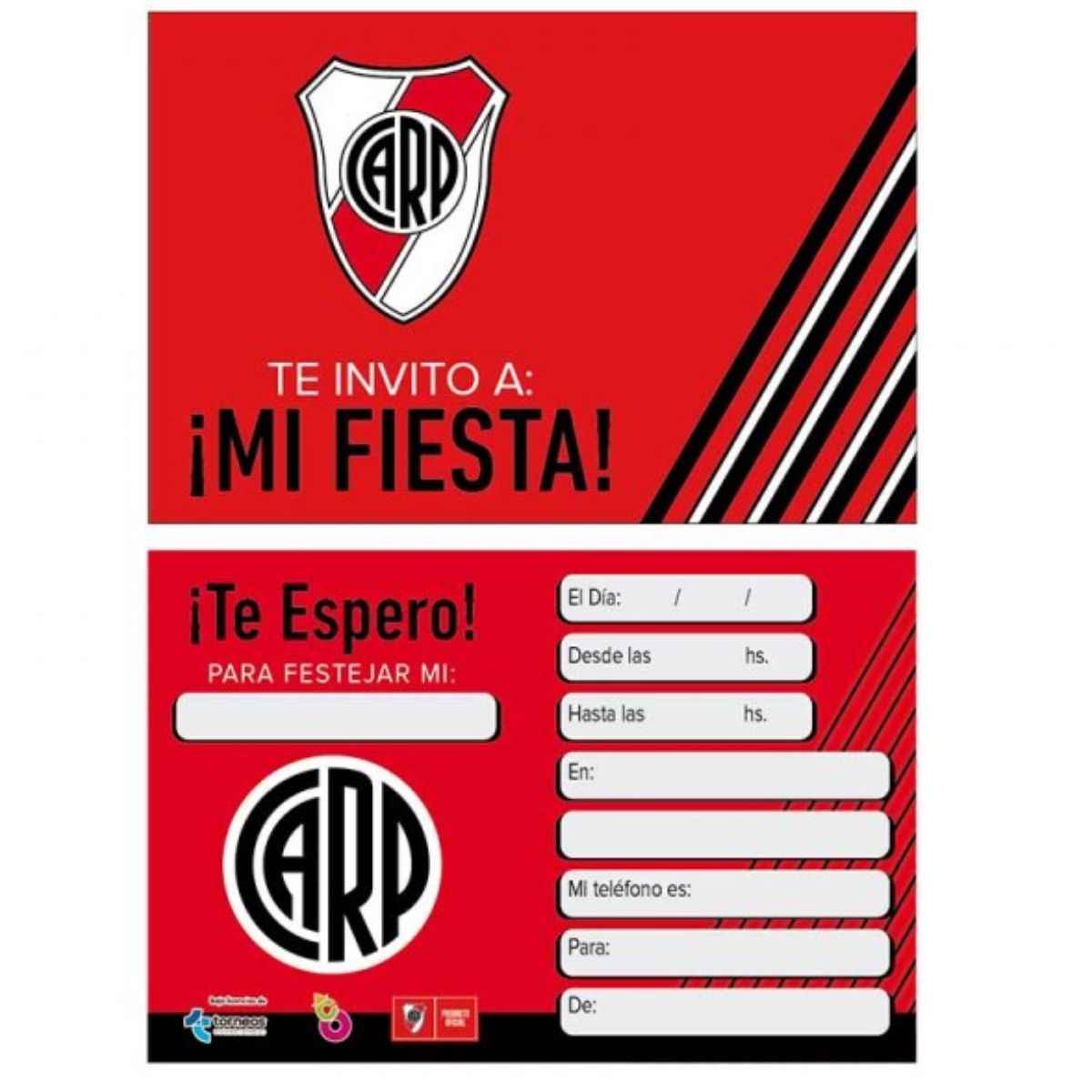 INVITACION RIVER X10