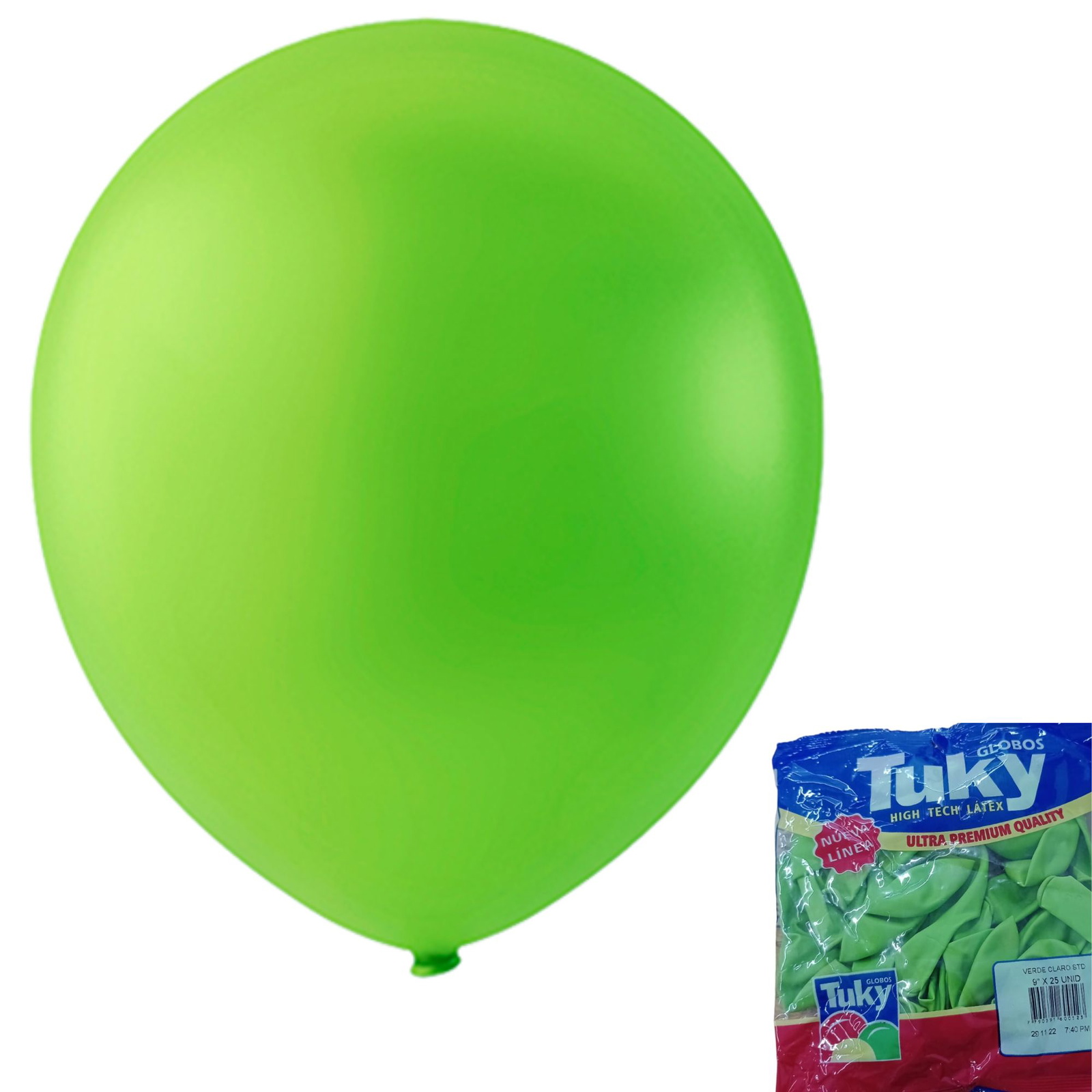 GLOBO T STANDARD 9" X25 VERDE CLARO