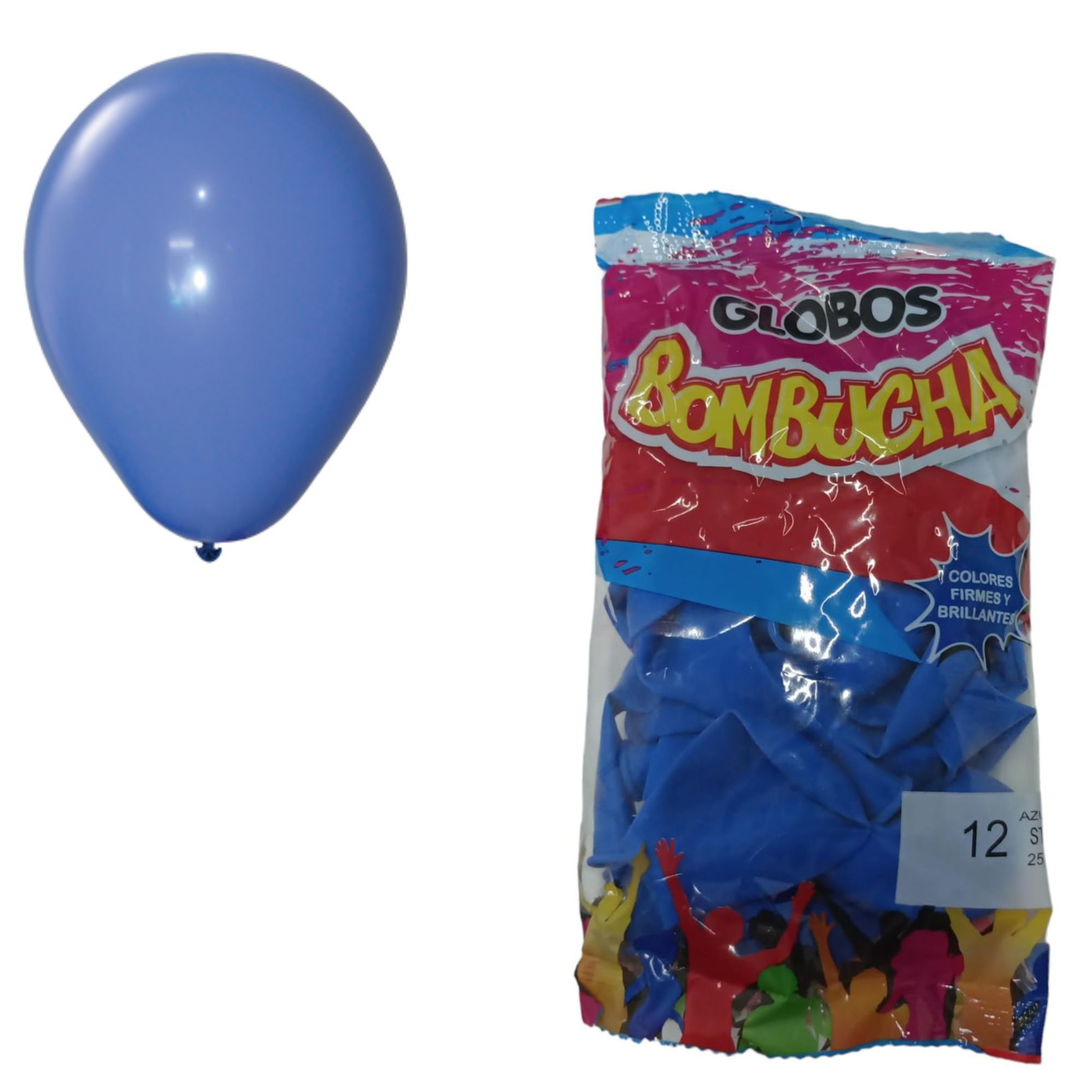 GLOBO BOMBUCHA STANDARD 12" X25 AZUL