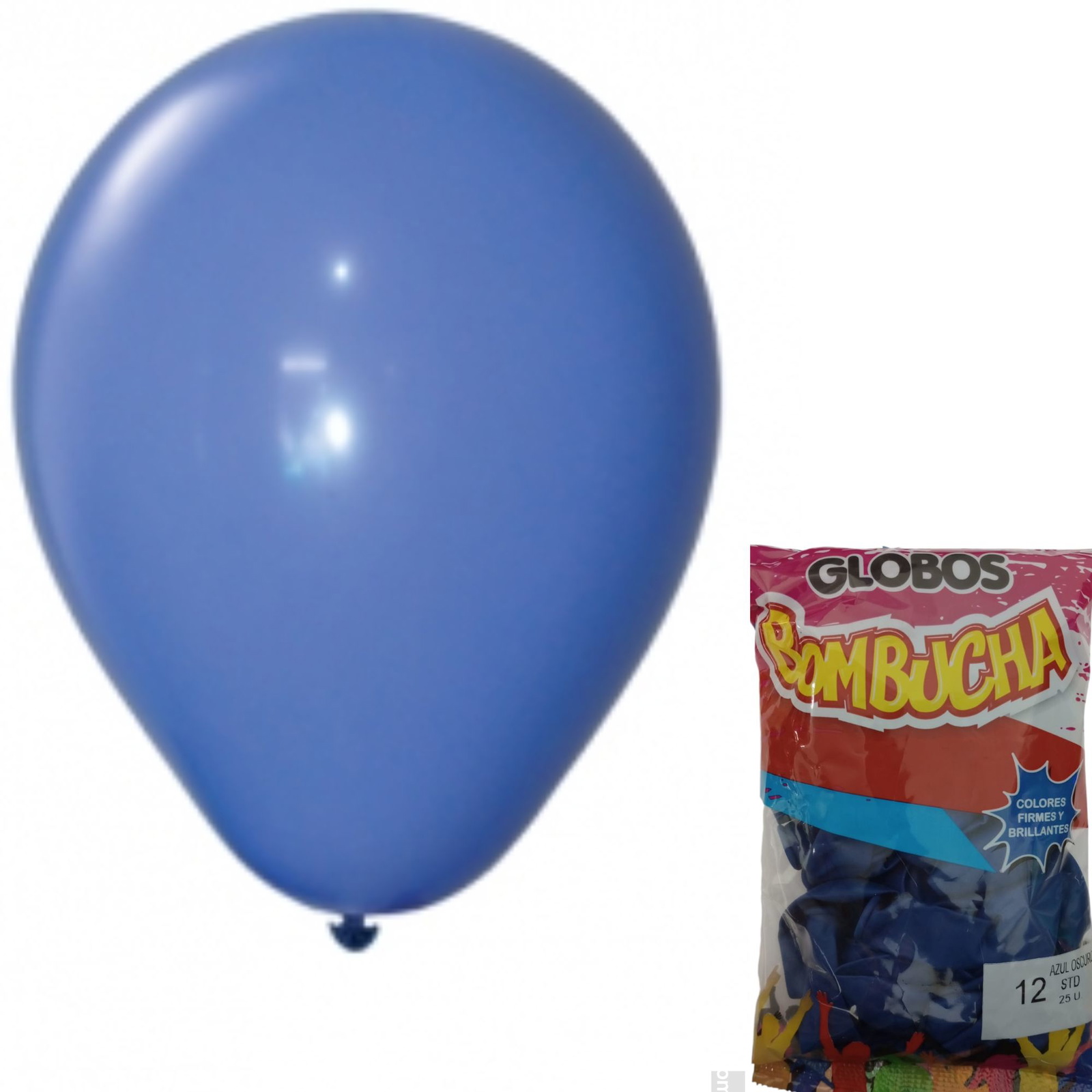 GLOBO BOMBUCHA STANDARD 12" X25 AZUL OSCURO