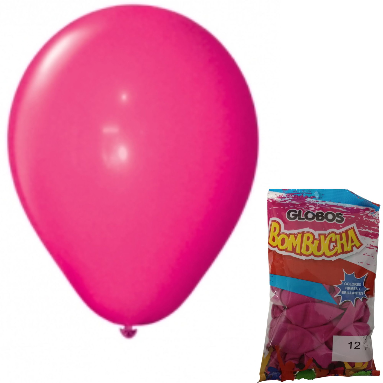 GLOBO BOMBUCHA STANDARD 12" X25 FUCSIA