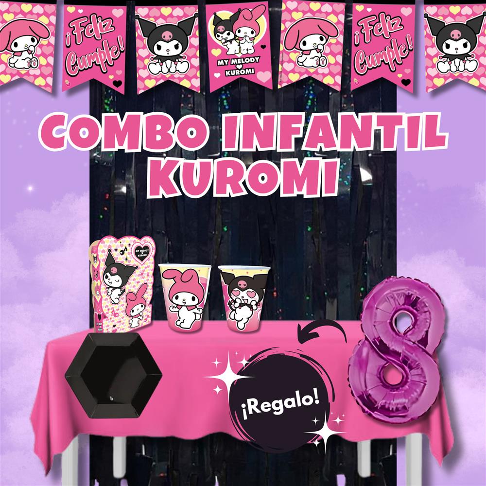 COMBO PREMIUM KUROMI PARA 10 CHICOS