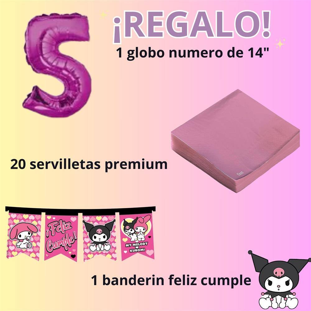 COMBO PREMIUM KUROMI PARA 10 CHICOS