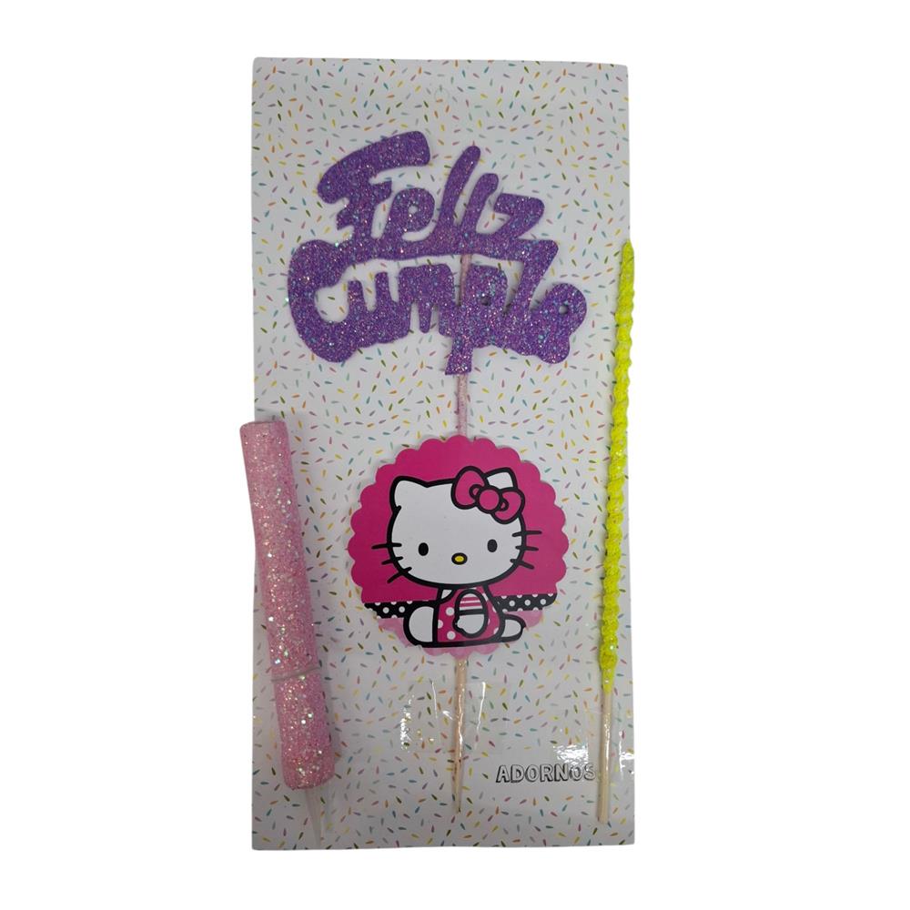 SET FELIZ CUMPLE HELLO KITTY X1