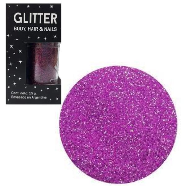 GLITTER 15GRS X1 METAL MAGENTA PURPURINA