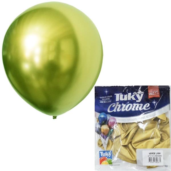 GLOBO T CHROME 12" X10 VERDE LIMA