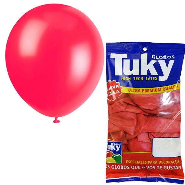 GLOBO T PERLADO 12" X50 ROJO