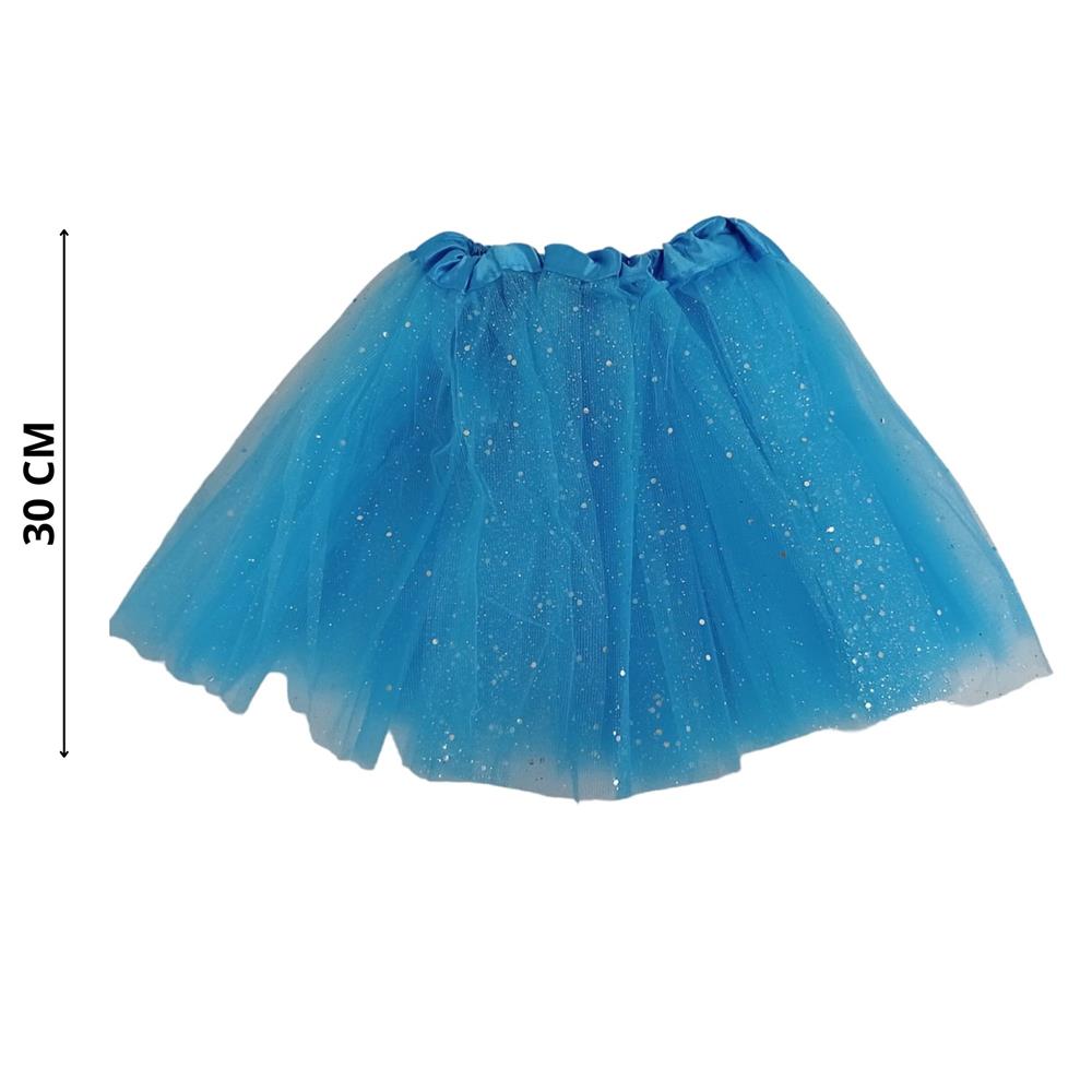POLLERA TUTU CELESTE