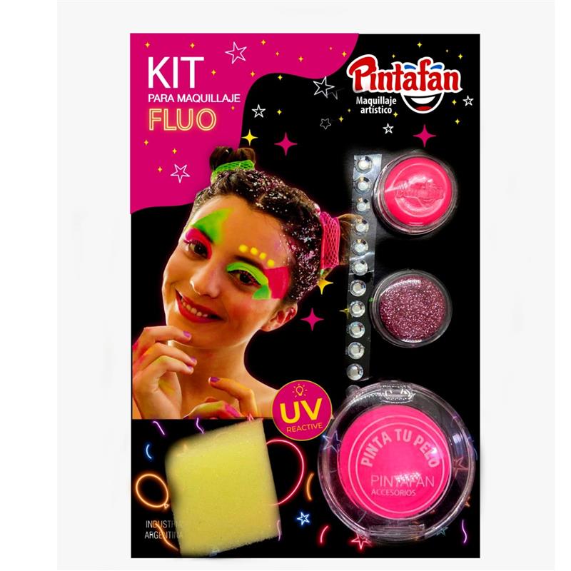 KIT PINTA TU PELO GLAM FLUO ROSA