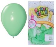 GLOBO PARTY TIME 9" X25 VERDE PASTEL