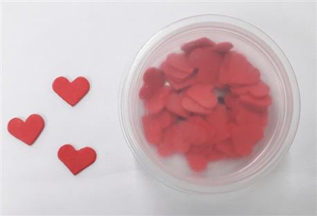 PASTILLAJE CORAZON MINI ROJO X40