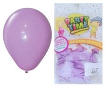 GLOBO PARTY TIME 9" X25 LILA PASTEL