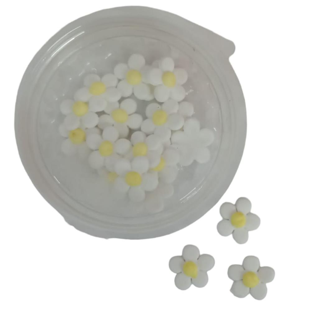 PASTILLAJE FLOR MEDIANA BLANCO X20