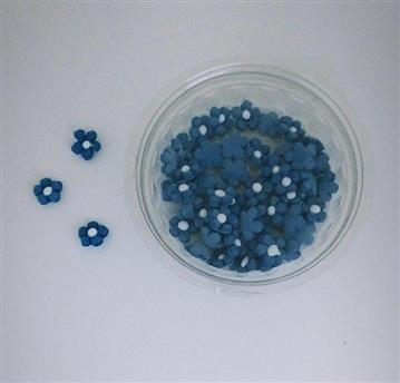 PASTILLAJE FLOR MINI AZUL X40