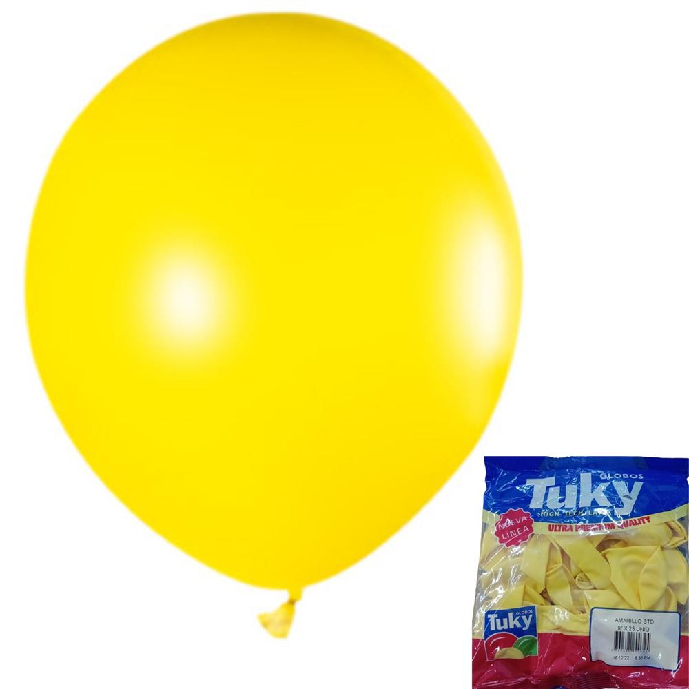 GLOBO T STANDARD 9"X25 AMARILLO